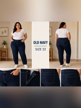 Old Navy Plus Size 22 Dark Wash Jeans Stretch Denim Jeans